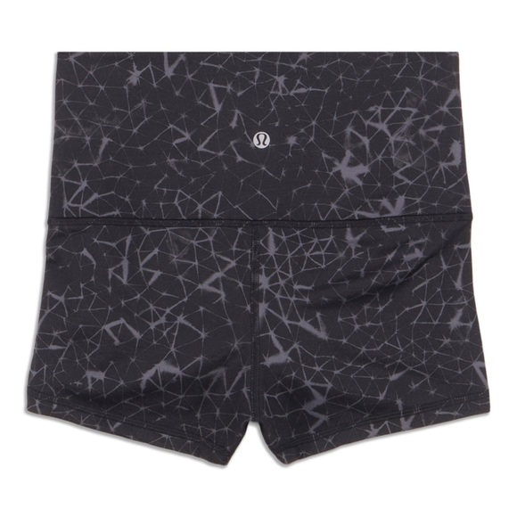 lululemon athletica Pants - Lululemon Black Groove Short Under the Constellations High Waisted Size 4